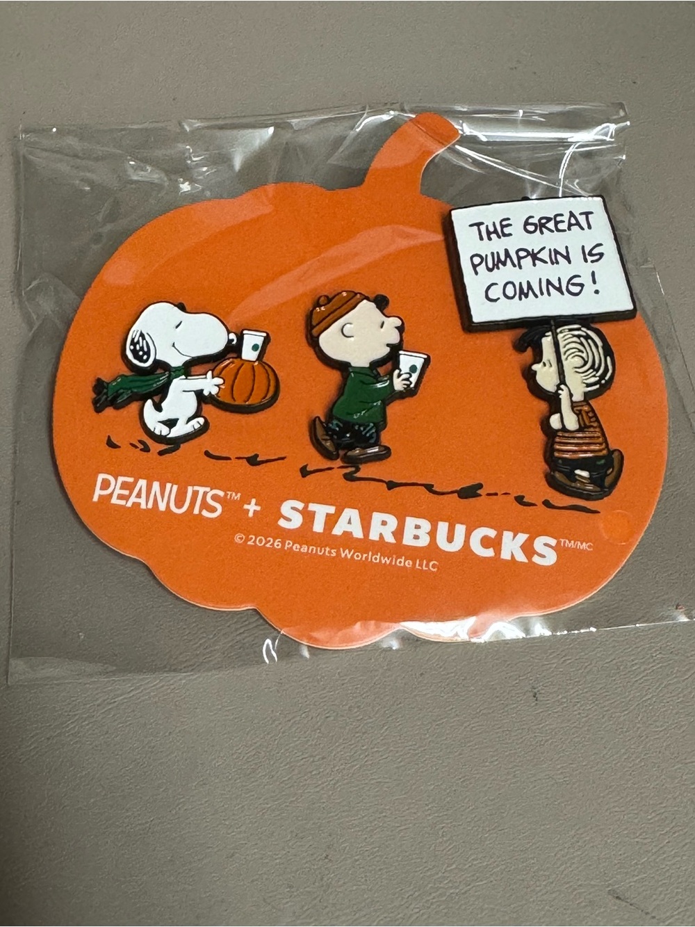 Starbucks Peanuts Halloween Pumpkin Pin Collection